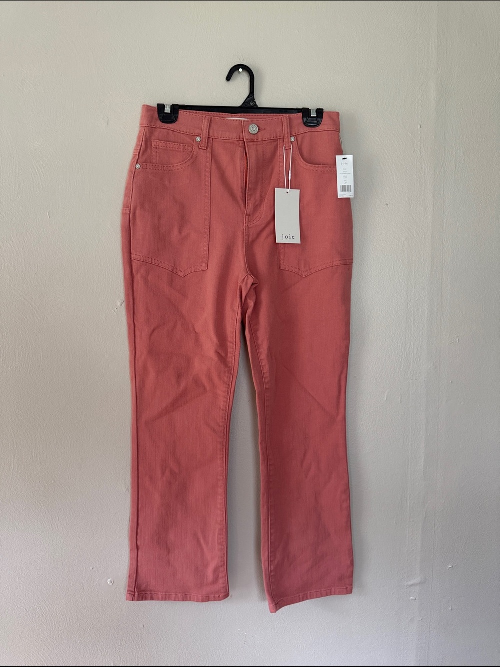 NWT Joie Shelly guava Straight-Leg crop Women's Jeans 27